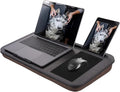 ASIEIT New Laptop Lap Desks for Adults, Fits Up to 17.3" Laptops, Portable Laptop Desk for Bed, Multi-Functional Bed Desk with Mouse Pad, Cushion, Phone Holder & Handle, Lap Stand for Bed, Couch, Car by ASIEIT