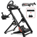 GTPLAYER Sim Racing Wheel Stand Simulator Cockpit Wheel Stand Racing Steering Shifter Mount fit for Logitech G25 G27 G29 G920 G923 Thrustmaster T330TS Gaming Stand Wheel Pedals NOT Included, Black by GTPLAYER