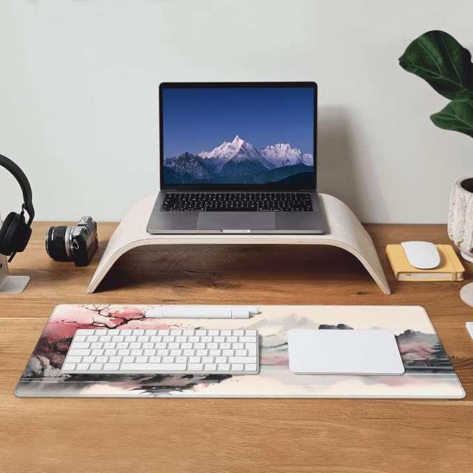 Gaming Mouse Pad Desk Pad,Extended Big Mouse Pad,31.5x11.8 Inch Long Computer Keyboard Mouse Mat Mousepad with 3mm Non-Slip Base and Stitched Edge for Gaming and Office - Image 8