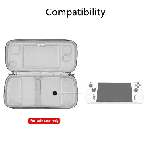 RLSOCO Carrying Case for ASUS ROG Ally 7" 120Hz FHD 1080p Gaming Handheld - Grey (Case Only) - Image 2