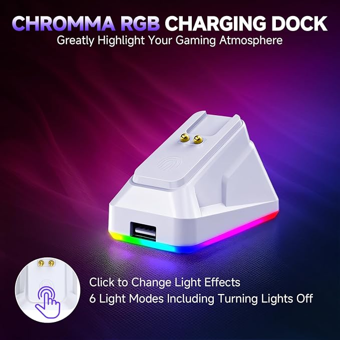YPBDAN 24000 DPI Wireless Gaming Mouse with RGB Charging Dock - Image 7