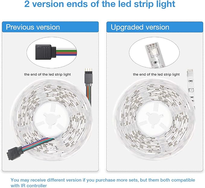 DAYBETTER Led Strip Lights 32.8 ft RGB Color Changing Lights Strip for Bedroom, Desk, Home Decoration, with Remote and Power Supply - Image 6