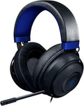 Razer Kraken Gaming Headset: Lightweight Aluminum Frame - Retractable Noise Isolating Microphone - for PC, PS4, PS5, Switch, Xbox One, Xbox Series X & S, Mobile - 3.5 mm Headphone Jack - Black/Blue by Unknown
