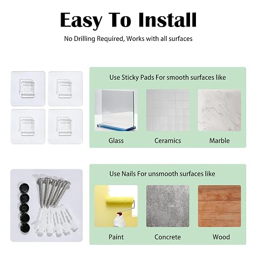 Wall Mount Wall Organizer Pegboard for Gaming & Office, 4 Pack, 12x12 Inch | Pegboard Wall Organizer Kit with Hooks, Shelves, Clips and Bins to Organize Office, Gaming Supplies, Wall Mounted Peg Board - Image 4