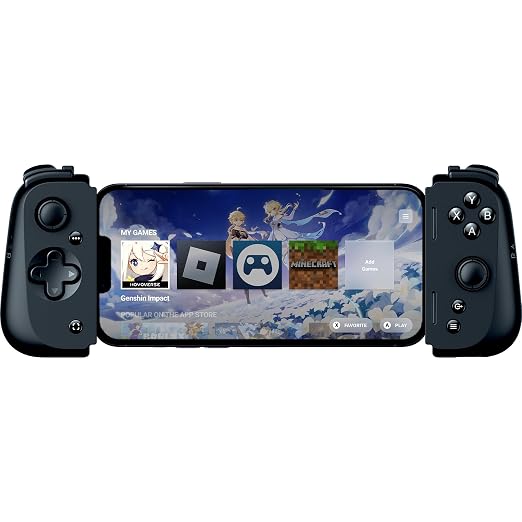 Razer Kishi V2 Mobile Gaming Controller for iPhone (Lightning): Console Quality Controls - Universal Fit w/ Extendable Bridge - Stream PC, Xbox, PlayStation Games - Customizable Triggers - Ergonomic by Unknown