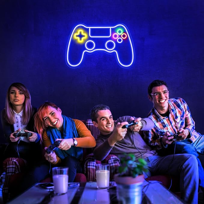 Kavaas Gamer Neon Sign, Game Controller LED Sign for Gaming Room Decor - Game Neon Sign for Teen Boy Room Decor - Best Gamer Gifts for Boys, Kids - Image 6