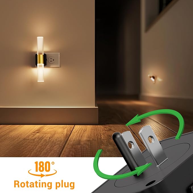 L LOHAS LED Night Light, 2 Pack Night Lights Plug into Wall - Image 2