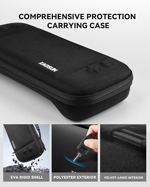 XAOSUN Carrying Case Compatible with Steam Deck & OLED, Protective Hard Shell Handheld Case for Steam Deck Console, Portable Shockproof Travel Carrying Bag for Travel and Storage - Image 3