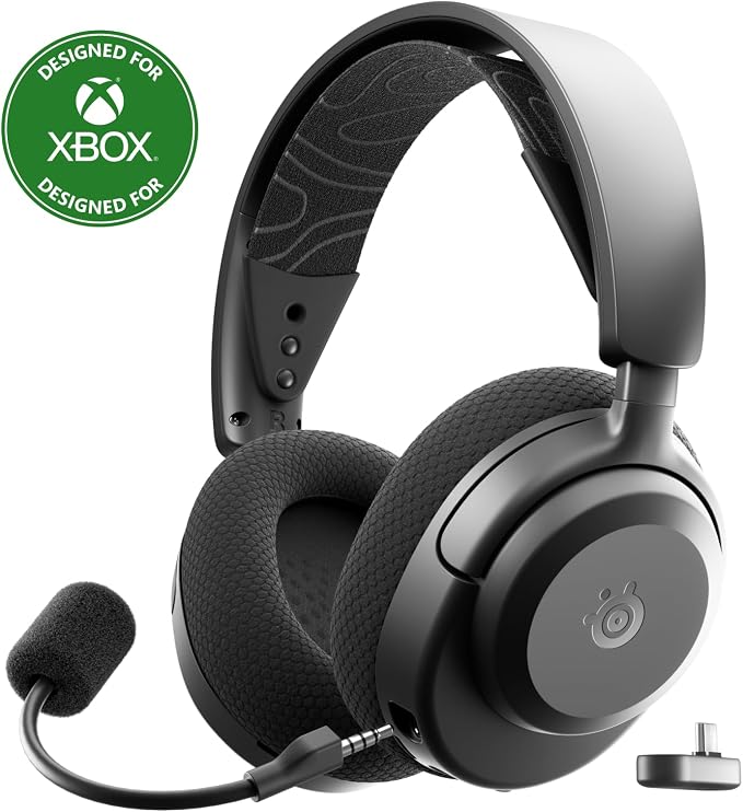 SteelSeries Arctis Nova 3X Wireless Multi-Platform Gaming Headset — Mobile App Control — 40 HR Battery — Neodymium Magnetic Drivers — 2.4GHz/Bluetooth — Xbox, PS5, PC, Switch, Mobile — Black by Unknown