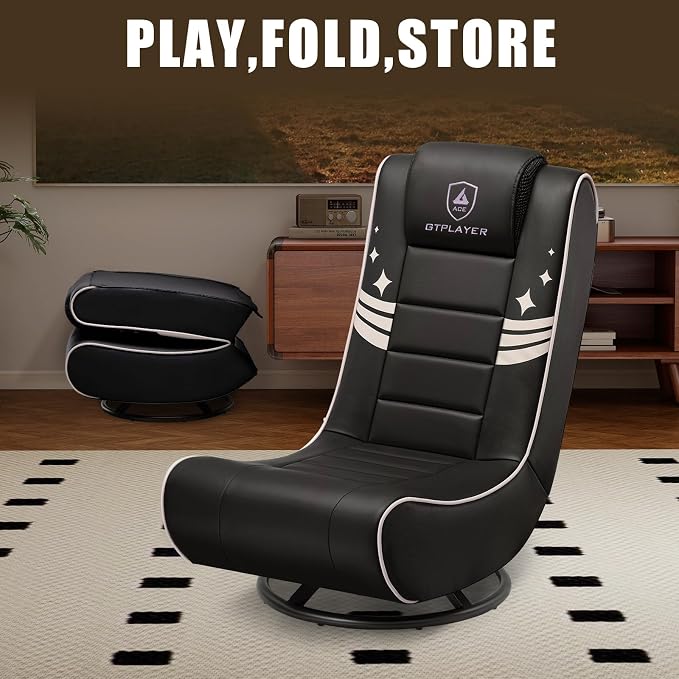 GTPLAYER Floor Gaming Chair Foldable Swivel Floor Chairs for Kids Boys Comfy Video Game Seat with 360° Multipurpose for Gamers, Bedroom or Game Room - Image 6