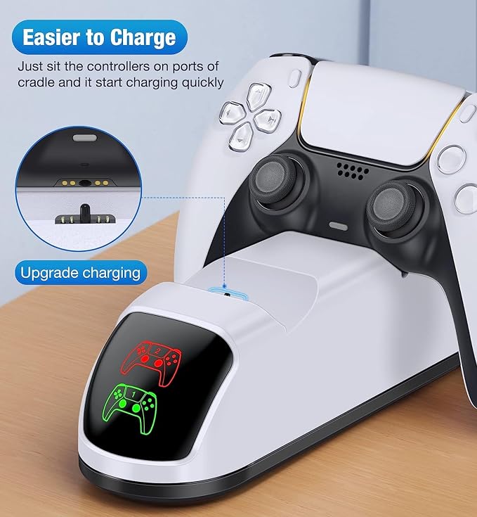 for PS5 Controller Charging Station, for PlayStation 5 Dualsense Charger - Image 5