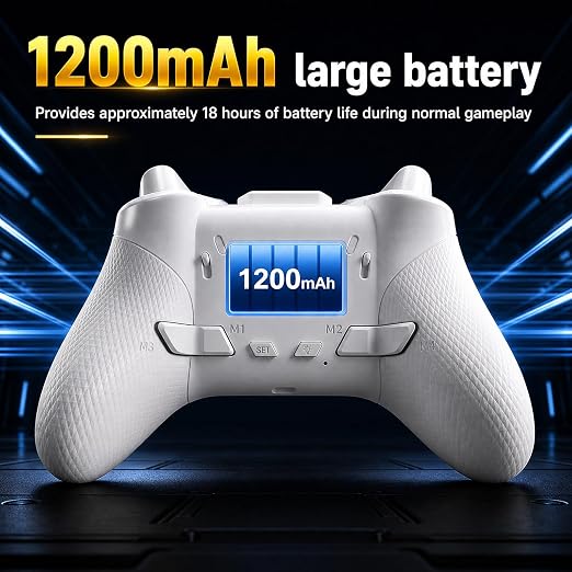 Morostron Wireless Controller for PC and Steam Games, Switch/Switch 2/iOS/Android Compatible, Interactive Screen, Hall Sticks, RGB, 1800mAh, Pink - Image 9