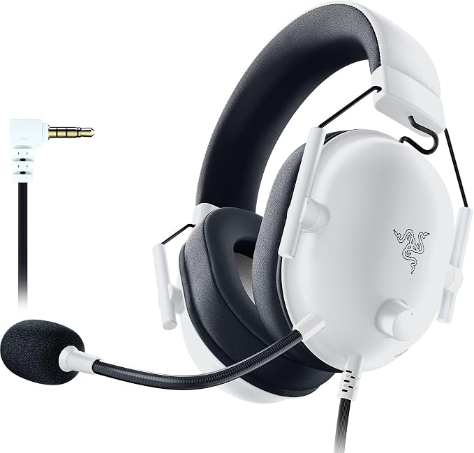 Razer BlackShark V2 X Wired PlayStation Gaming Headset, White - Image 8