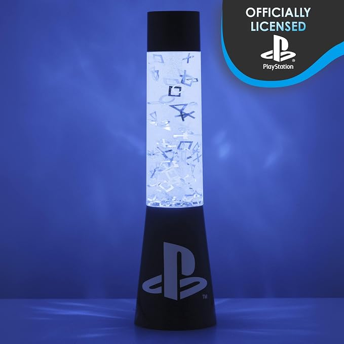 Paladone PlayStation Glitter Flow Lamp Night Light, Bedroom Décor Mood Light, 33 cm - Image 6