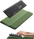 Vaydeer Wrist Rest with Keyboard Stand Ergonomic Computer Wrist Support Pad | Keyboard Riser Tilt Holder Lifter Tray with Wrist Pad, Soft Memory Foam Desk Cushion, Palm Hand Typing for Office Home School by Vaydeer