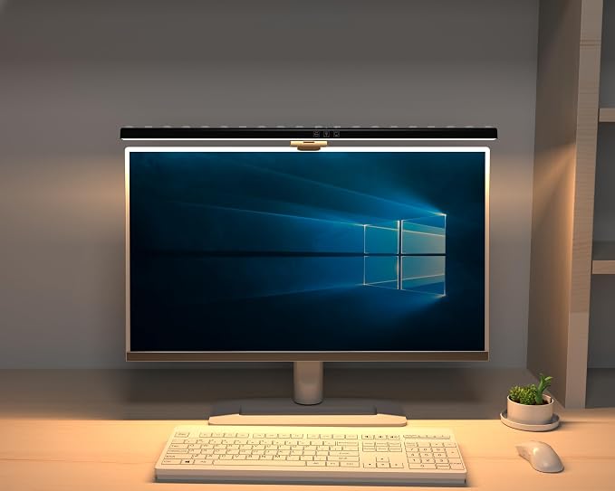 BY-J Computer Monitor Light Bar, Screen Monitor Lamp for Eye Caring, e-Reading LED Task Lamp with Stepless Adjustment, Touch Control, No Screen Glare Space Saving - Image 7
