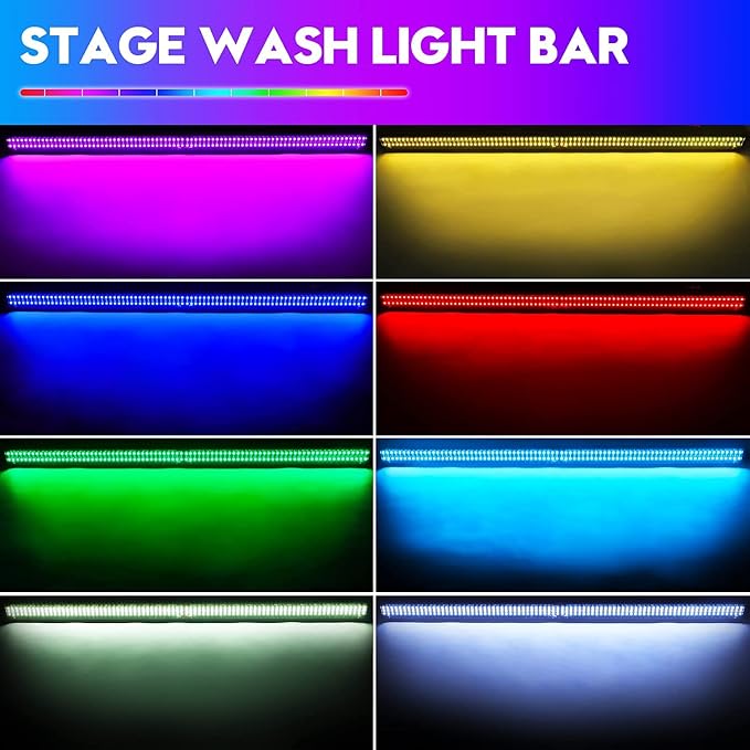 LED Wall Washer Light,336 LEDs 70W RGB DJ Light Bar Stage Lighting Support DMX & Sound Activated Control Dj Party Lights for Indoor Outdoor Disco Church Birthday Wedding Party-2PACK - Image 2