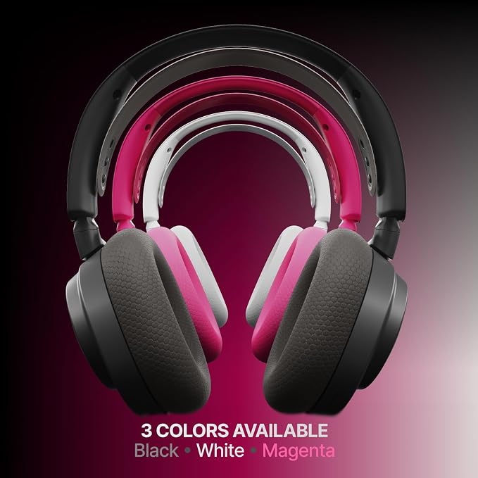 SteelSeries Arctis Nova 7 Wireless Gen 2 Gaming Headset - Real-Time App Control, 50+ HR Play, Neodymium Drivers, Mix 2.4GHz/Bluetooth, PC, PS5, PS4, Switch 1/2, Mobile - White - Image 10