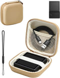 for Anbernic RG Rotate EVA Carrying Case, Hard Shell Travel Pouch with Soft Mesh Pocket, Shockproof Protective Bag with Lanyard – Portable for Console & Accessories (Khaki) by Unknown