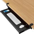 AX WABER Keyboard Tray Under Desk Pull Out with 3 Height Adjustable Extra Sturdy C Clamp Mount System, 32.8 (38 inch Including Clamps) x 12 Inch Slide-Out Platform Computer Drawer for Typing by 1