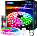 dalattin 32.8ft Led Strip Lights,RGB Led Lights for Bedroom Color Changing Light,Decoration for Bedroom Room Party,Halloween Decor with 44 Keys Remote,1 Roll of 32.8ft by dalattin