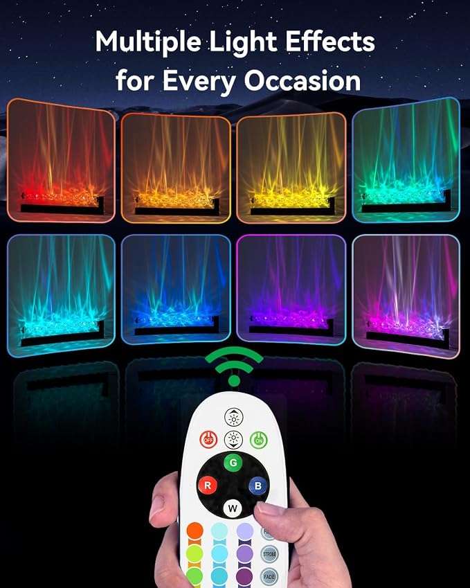 RGB LED Light Bar for Bedroom, Ambient Lighting for Wall, Mood Lighting for Living Room, Gaming Room Decor, Ocean Wave Lamp, Remote Control - Image 4