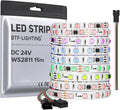 BTF-LIGHTING WS2811 Addressable RGB LED Strip DC24V 49FT 900LED 150Pixel by BTF-LIGHTING