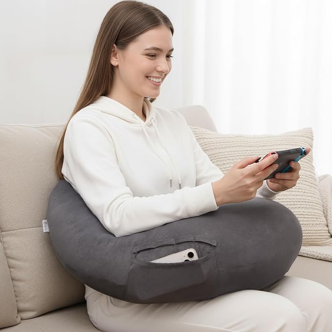 ENITYA Extra Large Ergonomic Reading Pillow with Arm & Elbow Support by ENITYA