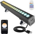 Smart LED Light Bar 20" – WiFi App & Remote Controlled RGB Wall Washer, 2700K-6500K Tunable White, 100% Dimmable IP65 Waterproof Outdoor Light Fixture, Voice Control, for Patio Garden Stage by ProfessionalRGBWLEDSupplier