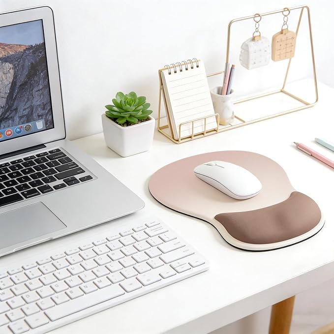 Ergonomic Mouse Pad with Wrist Rest - Gel Wrist Support Mousepad with Non-Slip PU Base for Computer, Laptop, Office & Home - Image 7