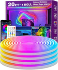 AILBTON 20Ft Neon Rope Lights,Flexible Led Rope Lights Control with App/Remote,Multiple Modes Music Sync Gaming RGB Led Neon Lights for Bedroom Outdoor by AILBTON