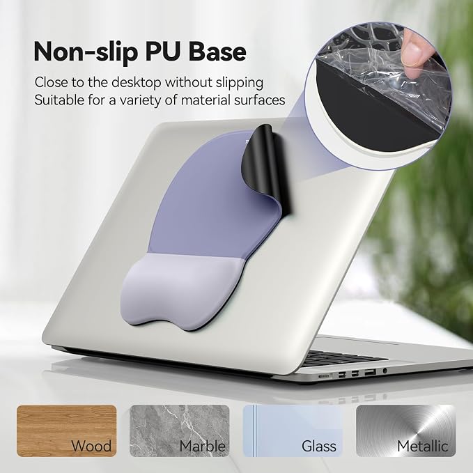 TECKNET Gel Ergonomic Mouse Pad & Keyboard Wrist Rest & Coaster - Image 6