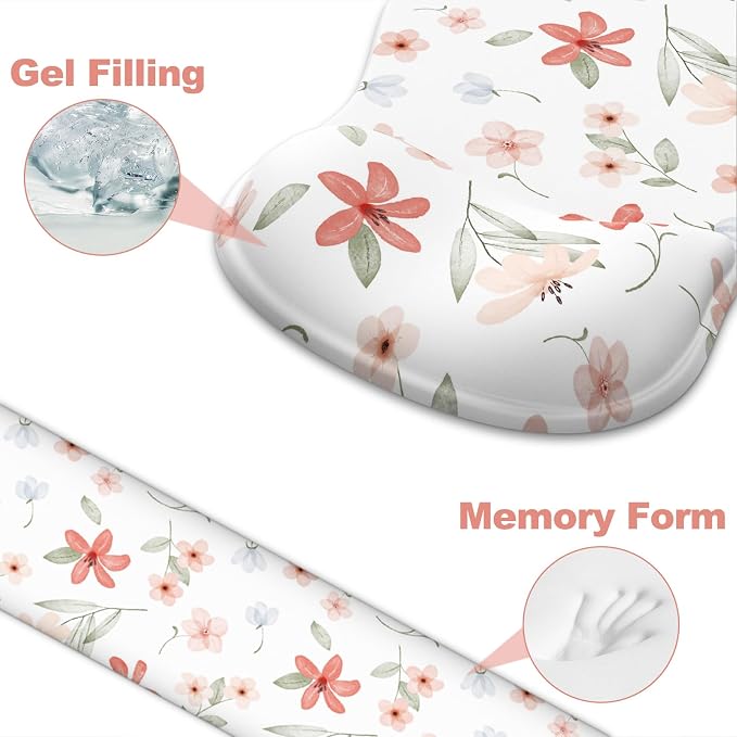 Ergonomic Mouse Pad with Wrist Rest and Keyboard Wrist Rest, Gel Mousepad - Image 4