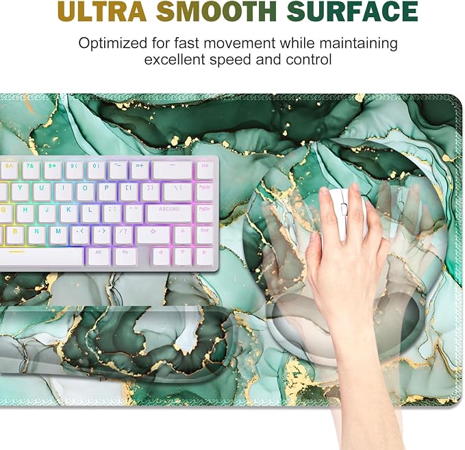 Gaming Mouse Pad, Large Desk Mat, Cute Desk Pad Protector 4in1 XXL Mousepad - Image 2