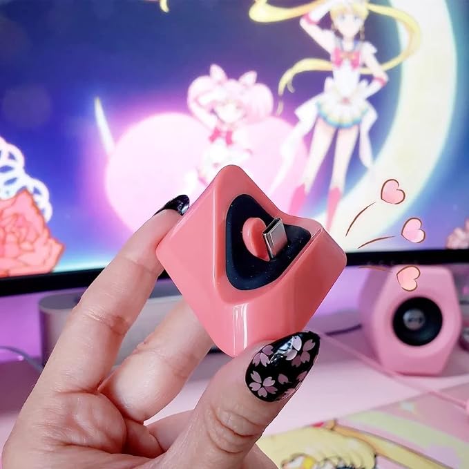 ECHZOVE Nintendo Switch Lite Charger, USB-C Dock Stand, Switch Lite, Coral - Image 8