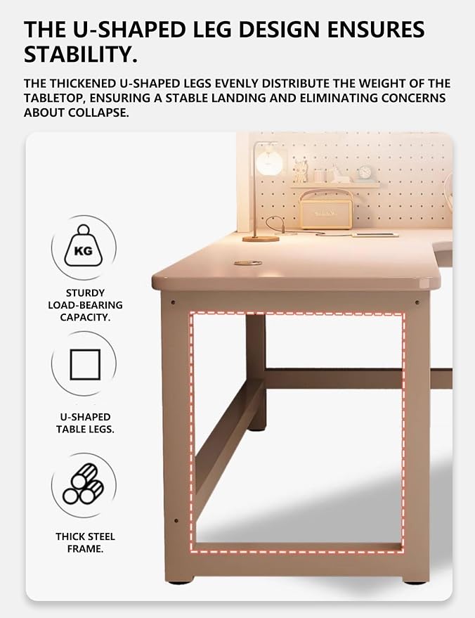 Modern L-Shaped Gaming Desk with DIY Pegboard, Corner Computer Table with Bookshelf and Storage Shelves, Sturdy White Metal Frame, Writing Workstation for Small Spaces(Black,Left,70.9in) - Image 4