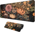 Gaming Mouse Pad with Anti-Slip Rubber Base, Extended Large Computer Mouse Mat with Stitched Edges, Long XL Anime Mousepad for Laptop and Keyboard, 31.5 x 11.8 inch (Wildflowers) by Unknown