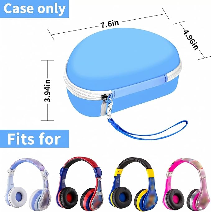 ANKHOH Kids Headphone Case for eKids, for Beats Solo4 Headphones, LightBlue - Image 2