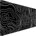 Large Mouse Pad Big Desk Mat Large Office Desk Pad, White Line | Durable Extended Mouse Mat 35.4"x15.7" Mousepad Non-Slip Rubber Base Stitched Edge Home Office Work by CustomerFirstServiceFirst