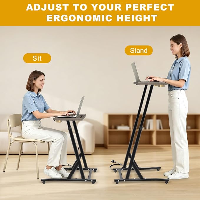 KingDolly Standing Desk for Walking Pad, Treadmill Desk with 2 Cup Holders - Image 6