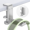 Headphone Stand for Desk – Aluminum Under Desk Headset Stand with Foldable Hook, Headphone Holder Clamp Mount for Gaming Accessories, Space-Saving Headset Hanger by Daugee