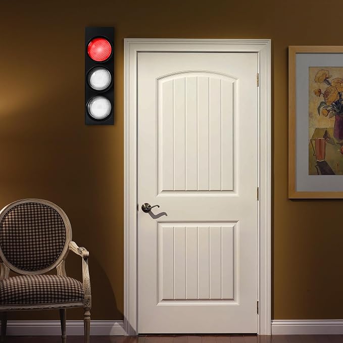 KZU Traffic Light Lamp Decoration On Wall, LED Lights Lamp Decor with Remote Control Wall Lamp for Living Room Bedroom Bar Club Gaming Room, Room Wall Decor - Image 5