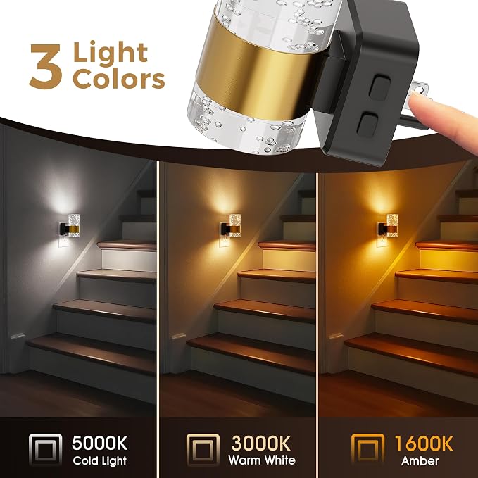 L LOHAS LED Night Lights Plug into Wall, Dusk-to-Dawn Sensor Night Light - Image 6