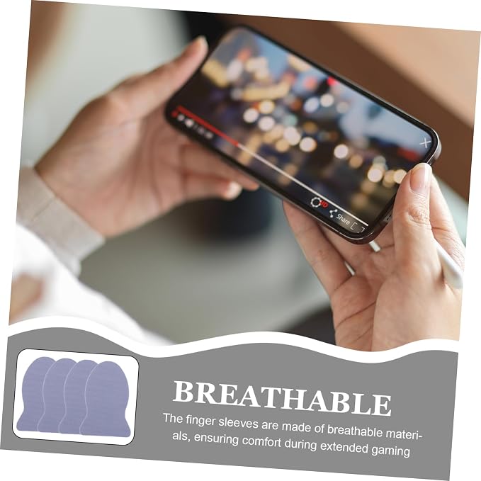 LABRIMP 10pcs Gaming Finger Gloves Breathable Sleeves for Mobile Games Enhanced Control Sweat Reduction for Improved Responsiveness - Image 9