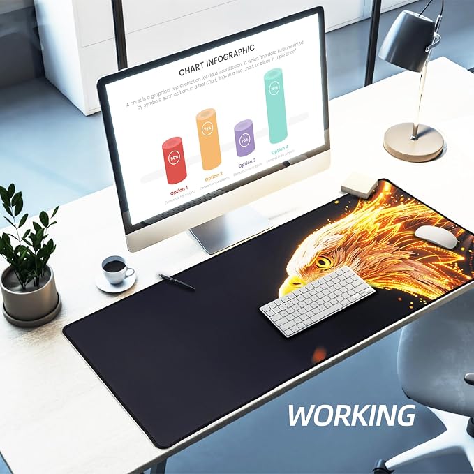 XXL Gaming Mouse Pad 35.4x15.7 Professional Large Mouse Pad & Computer Game Mouse Mat-90x40 Eaglecmh - Image 4