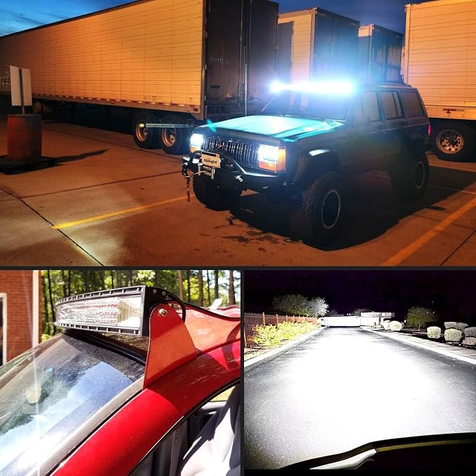 Nilight - 71014C-A 42" 240W Spot Flood Combo High Power LED Driving Lamp LED Light Bar Off Road Fog Driving Work Lights for SUV Boat Jeep Lamp - Image 8
