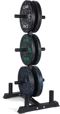 CAP 2-inch Olympic Bumper Plate Weight Set | 100-370 lbs | Multiple Colors | Storage Rack Optional by CAP