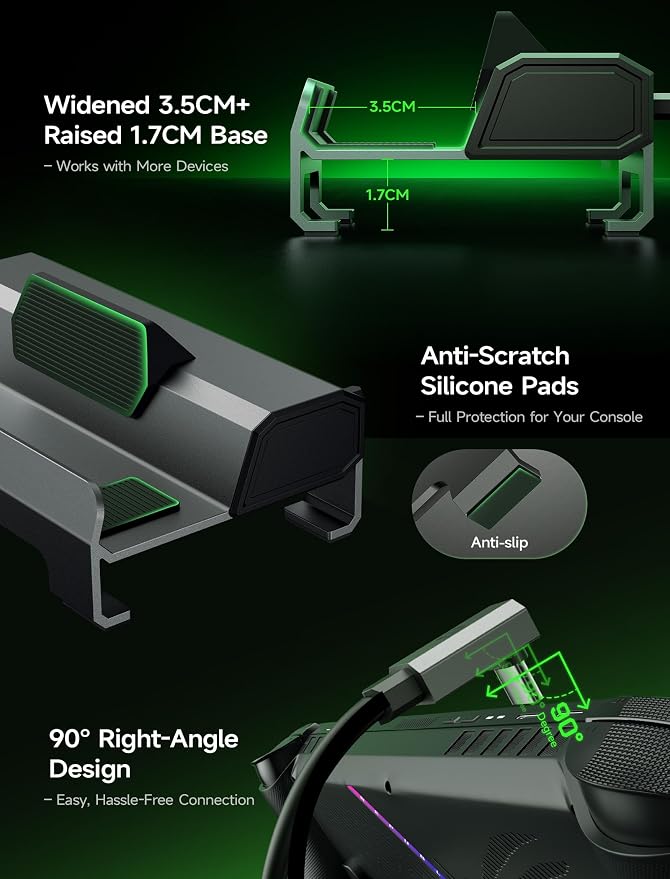 JSAUX 6-in-1 Docking Station for ROG Xbox Ally X/Steam Deck/LegionGo HB0612 - Image 8