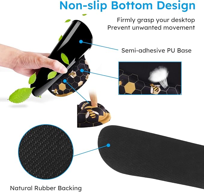 iCasso Honeycomb Mousepad 35.4"x15.7", Desk Protector for Workspace - Image 5