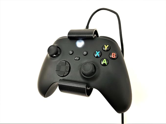 Controller Holder – Under Desk or Wall Mount Compatible with PS5 DualSense and Xbox Controllers | Quick Snap-in Design | Made in USA - Image 6
